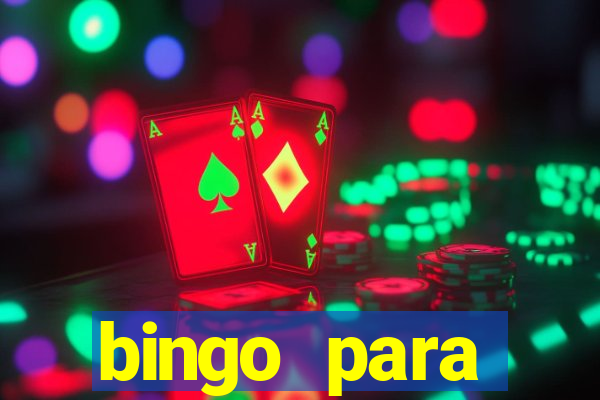 bingo para despedida de solteira para imprimir